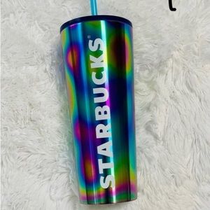 Starbucks Summer 2023 Release Oil Slick Rainbow Stainless Steel Tumbler
